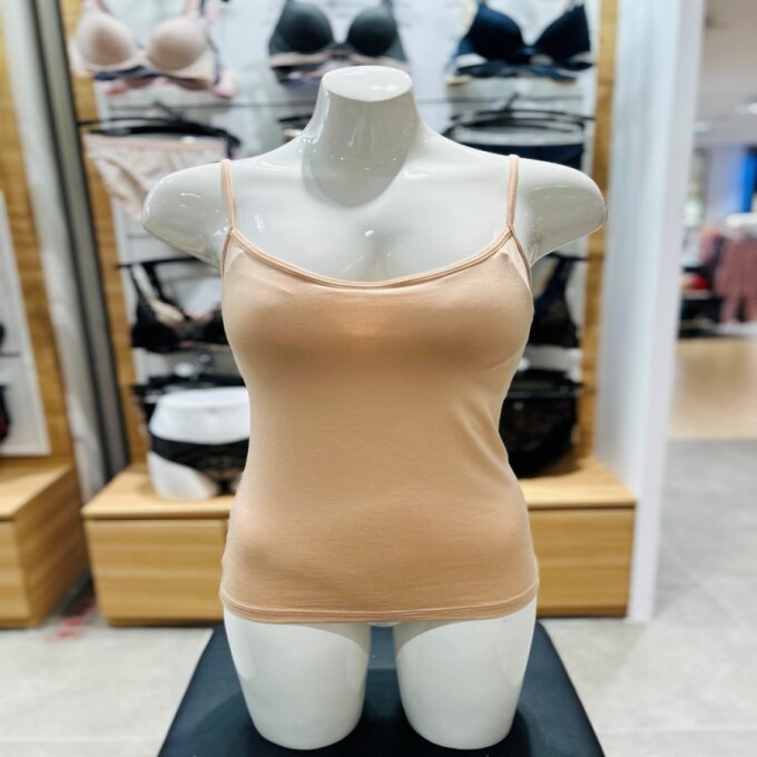 편안한 캡내장 나시 면스판 브라탑 베이지 XXWRA043