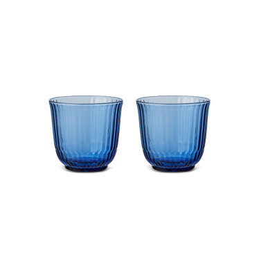 웨이브 글래스잔 220ml 2개입 블루_1083152