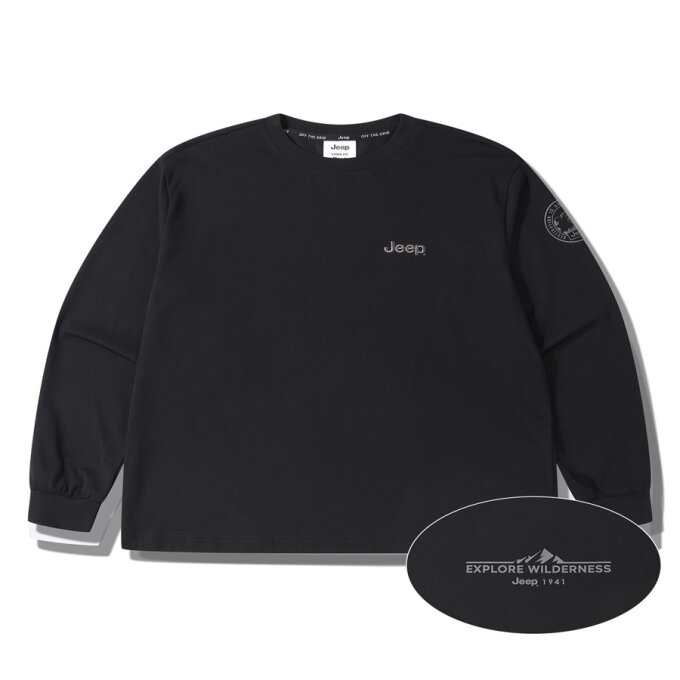 싱글 긴팔 쭉티 (JQ3TSU006BK)