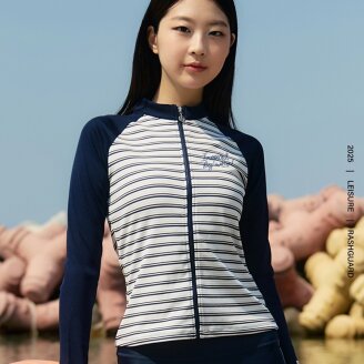 스플릿 레귤러핏 집업 래쉬가드 A5BL1PQ13DNV