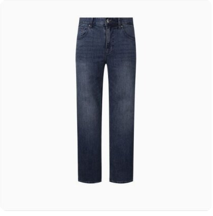 남자 테이퍼드 슬림 D/BK톤 데님 팬츠(B265DP209P)