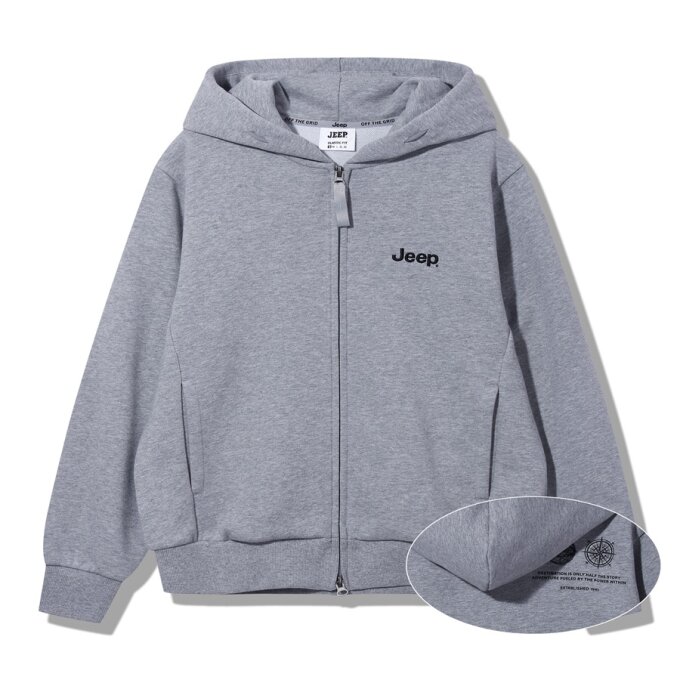 나침반 프린트 후드집업 (JQ3TZU001MG)