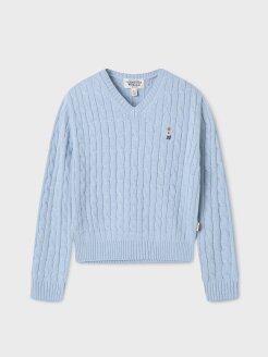 Steve Cable V-Neck Pull over WHKAF4912F*