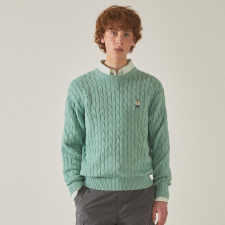 Steve Cable Sweater(M) WHKAF1102M*