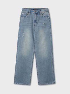 High Rise Boots Cut Denim(F) WHTJF2422F*