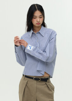 크롭셔츠 블라우스(EMP8WBL060)