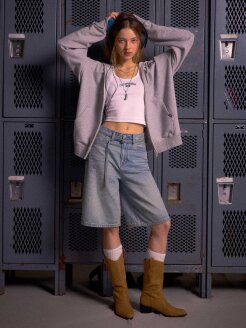 여성 Bermuda Denim Shorts(F) WHTJF4842F