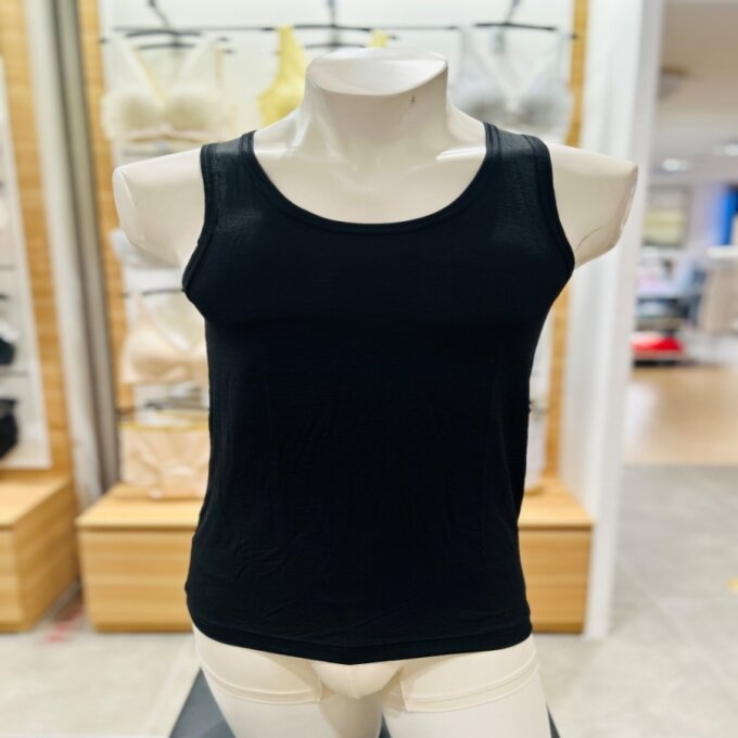 인견 BASIC 블랙 남자 민소매 쿨런닝 여름런닝 XXMRB001