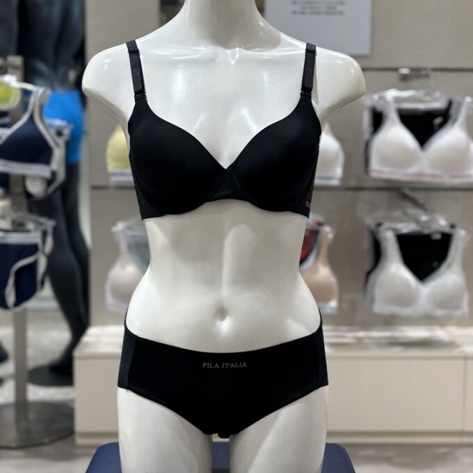 FI4BAG3656F/DR(BLK) 에센셜 프리컷 와이어브라팬티세트