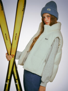 여성 Reversible Corduroy Padding Vest WHVWF4912F