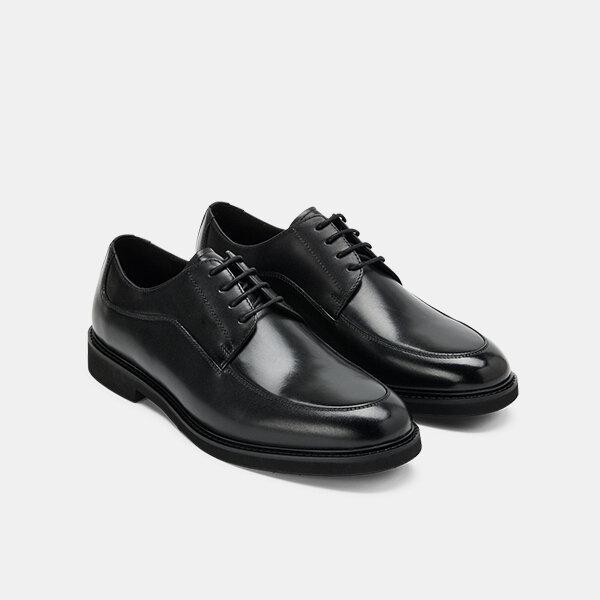 남성 옥스퍼드 정장구두 (굽 3CM) Q19150_BLACK