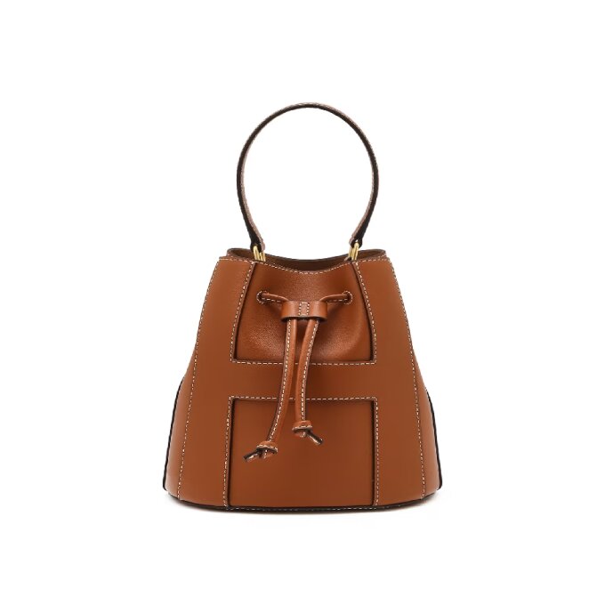[H-BAG] 브라운소가죽 미니 토트 크로스백/ HIWA6E220W2