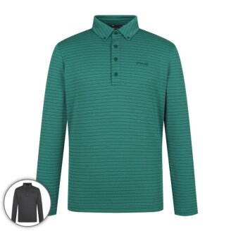 남성 스트라이프 카라 긴팔 티셔츠 111D3TO182