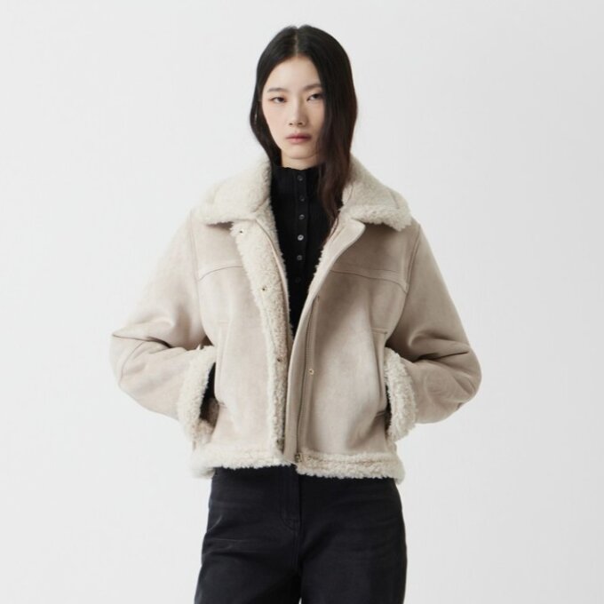페이크 숏 무스탕