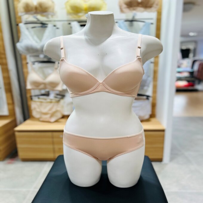 베이직 풀컵브라 햄팬티 셋트 베이지 BGWBB603 BGWPB603
