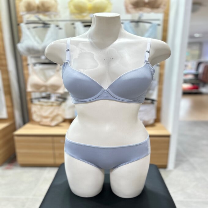 베이직 풀컵브라 햄팬티 셋트 하늘 BGWBB603 BGWPB603