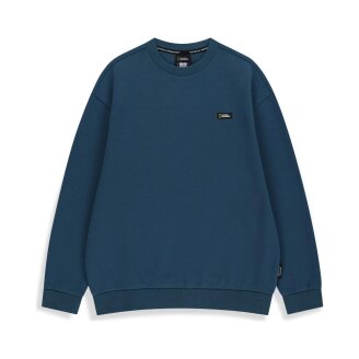 K254USW910 백그래픽 맨투맨 (기모) GREY TEAL