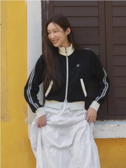 차정원 착용 1911 여성 니트트랙 집업 FS261FT01F005001