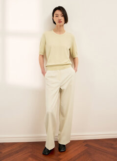 소프트 라운드넥 하프 니트 SSKPOQ12520