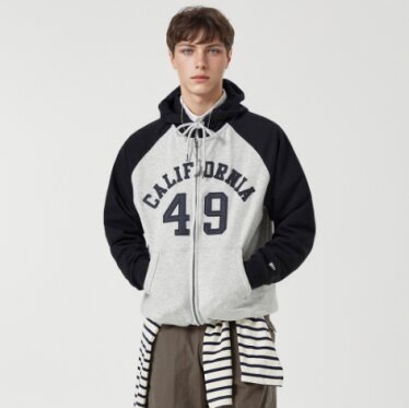 Signature Hood Zipup(Colorblock)/WHMZG1112U