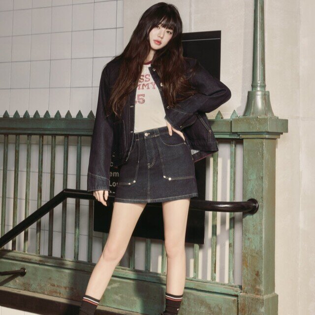 여성 로고 슬림핏 티셔츠 T32G0TTO33TWT1YBH