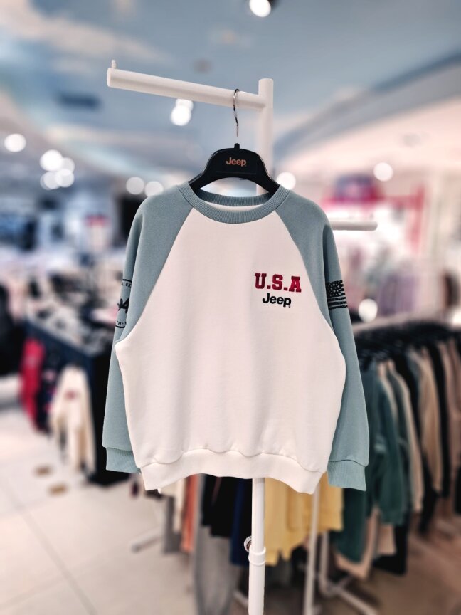 USA 배색 나글란 맨투맨 KR1TSU822 MT