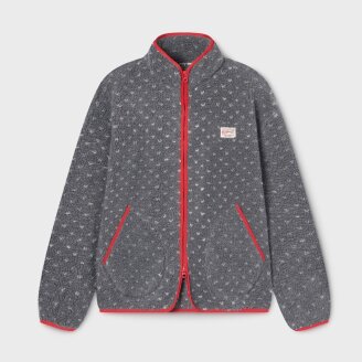 Dot Pattern Fleece Jacket WHMZF4V61F *
