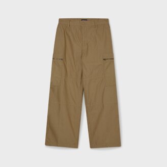 Wide Cotton Nylon Cargo Pants(M) WHTAF4922M*