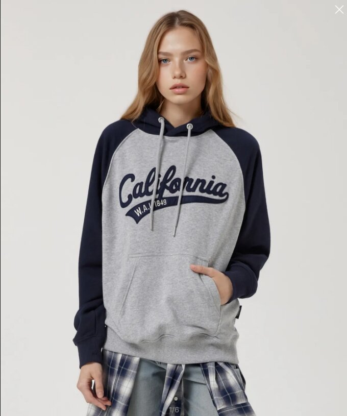 California Raglan Hoodie /  WHMHF4923U