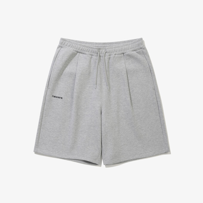 와이드 스웨트 하프 팬츠 그레이 (14954601)