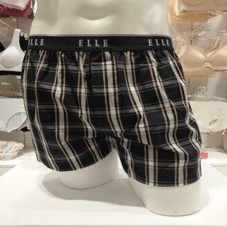 면60수 네이비 체크  아웃밴드 트렁크