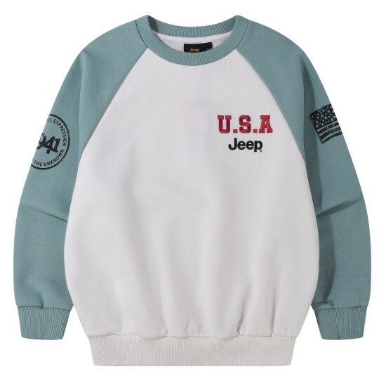 USA 배색 나글란 맨투맨 KR1TSU822 민트