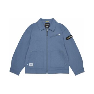 K261UJK910 우븐 카라 자켓 BLUE