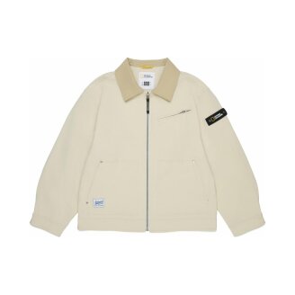 K261UJK910 우븐 카라 자켓 IVORY