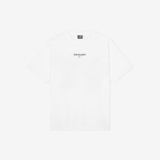 UNI 에센셜 센터로고 반팔티 (OVER FIT) NBNEG21403 WH