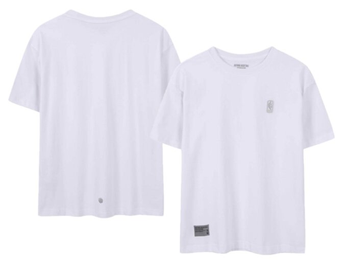 베이직 스몰로고 고중량 반팔티셔츠(화이트) N262TS011P