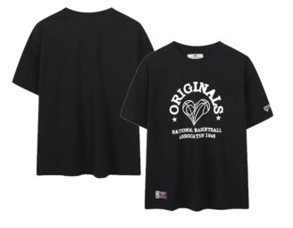 ORIGINALS46 빅 그래픽 반팔 티셔츠 (블랙) N262TS151P