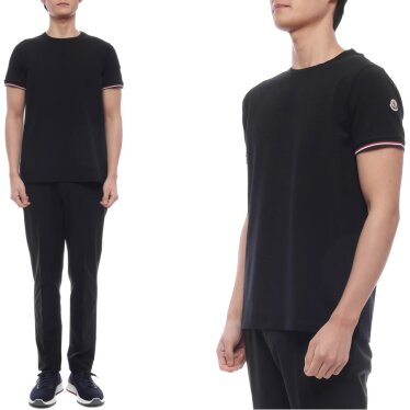 26SS 남성 로고 패치 반팔티셔츠 (8C71600 87296 999 26S)