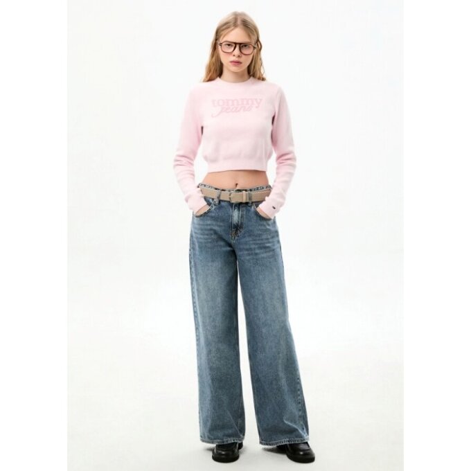 여성 찰리 와이드 미드 데님 팬츠 T32G0NEW15TWL11A5