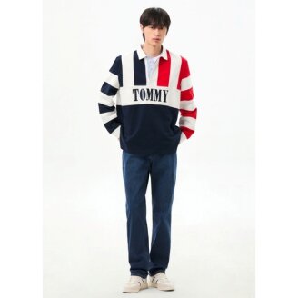 남성 스캔톤 슬림 핏 데님 팬츠 T32G0NES02TML11BK