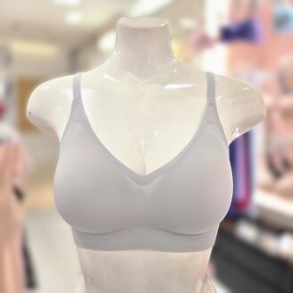 노와이어 후크타입 퓨징 심리스 브라 BR1848A-GREY