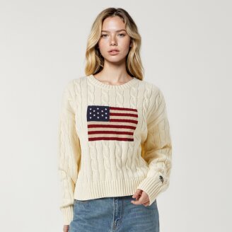 American Flag Cable Pullover(F) / WHKAG2293F