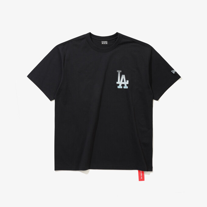 LA 다저스 하프톤 티셔츠 블랙 (15147539)