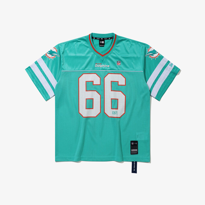 NFL 마이애미 돌핀스 팬 웨어 티셔츠 에메랄드 14954661