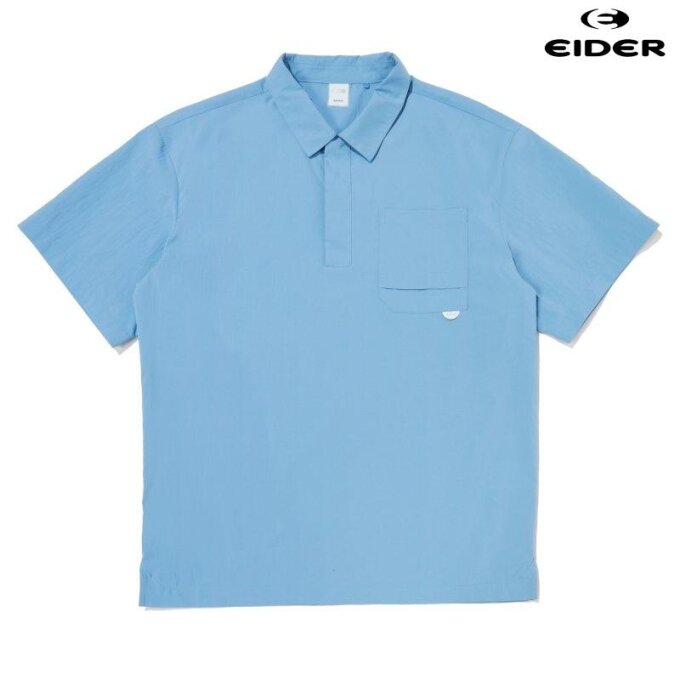 남성 모션프리 반팔 우븐 polo 티셔츠 (DMM23266_B1)