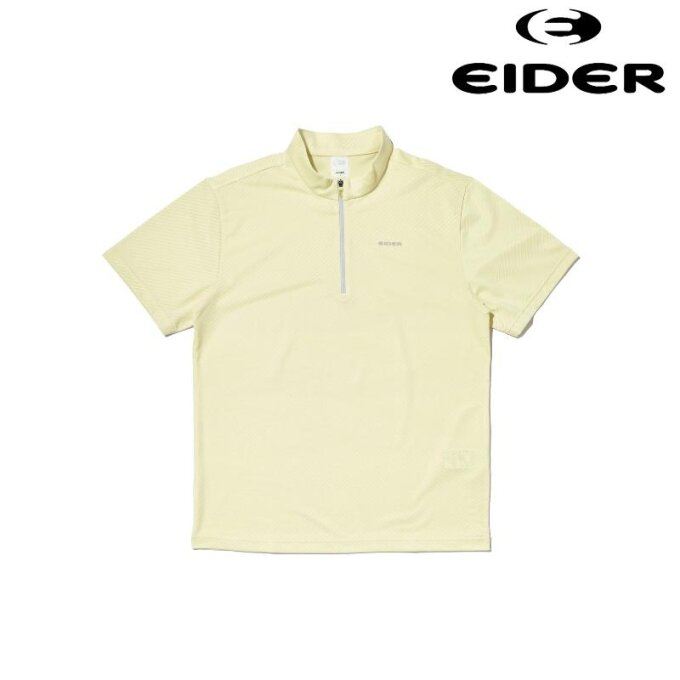JACQUARD S 자카드 S 남성 반팔 집업티 (DMM23232_Y3)