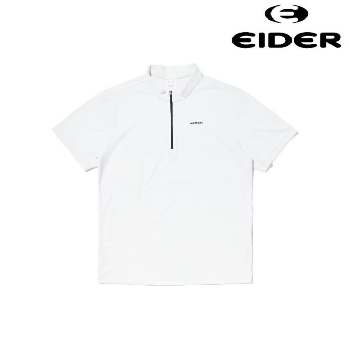 JACQUARD S 자카드 S 남성 반팔 집업티 (DMM23232_C2)