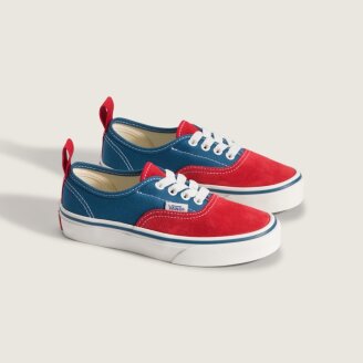 키즈 어센틱(엘라스틱)레드/블루 VN000VACIZQ