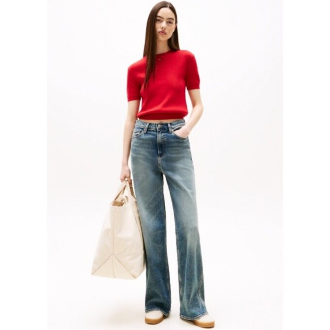 여성 클레어 하이 와이드 데님 팬츠 T32G0NEW30TWT11BK