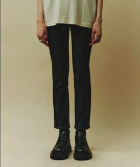 여성 하트 슬림일자 생지데님 PJTH5HAK021